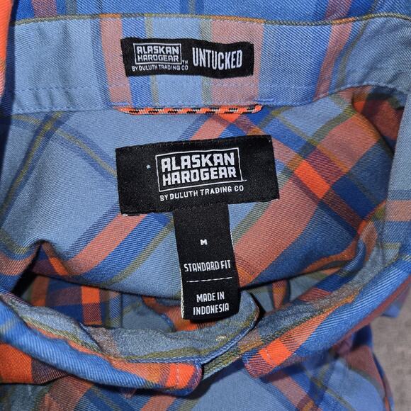 Alaskan Hardgear Duluth Shirt Untucked Long Sleeve Mens Medium Standard Fit - Picture 2 of 8